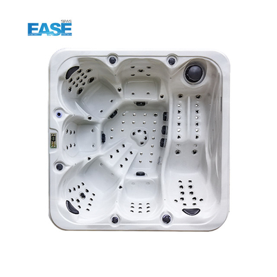 आउटडोर सफेद मालिश स्पा हॉट टब 124Pcs कुल जेट 1 recliner