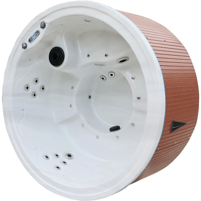 5~6 गोल हॉट टब आउटडोर बाथ स्पा टब 2.5HP पंप 2-स्तरीय कदम