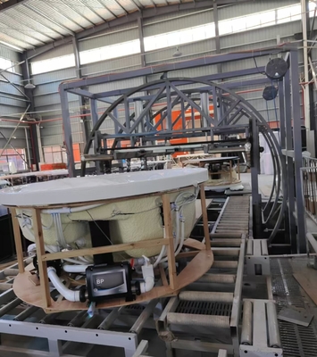5~6 गोल हॉट टब आउटडोर बाथ स्पा टब 2.5HP पंप 2-स्तरीय कदम
