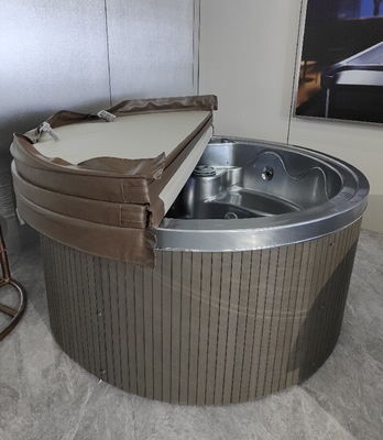 5~6 गोल हॉट टब आउटडोर बाथ स्पा टब 2.5HP पंप 2-स्तरीय कदम